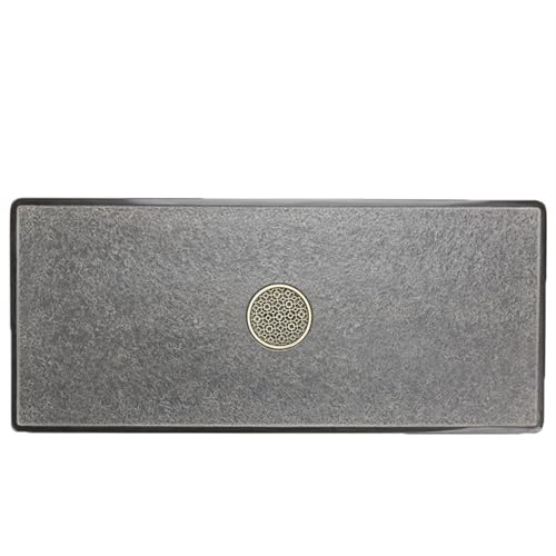 Tea Set Natural Ebonite Tea Tray Desktop Tea Table Embedded Office Home Simple Natural Stone Tea Tray Chinese Tea Set