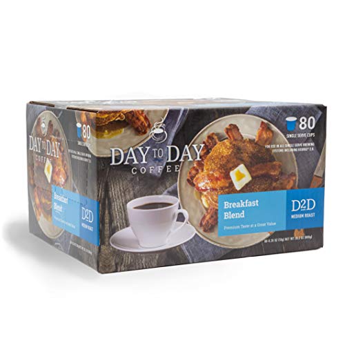 Day To Day Breakfast Blend Medium Roast Single Serve Coffee Pods (80 Count)