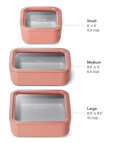 3 Piece Glass Food Storage Container Set (3 Count)