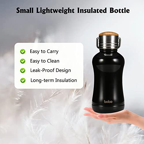 Mini Insulated Water Bottle With Bamboo Lid