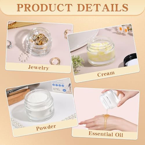 Glass Jars with Lids (24 Count)