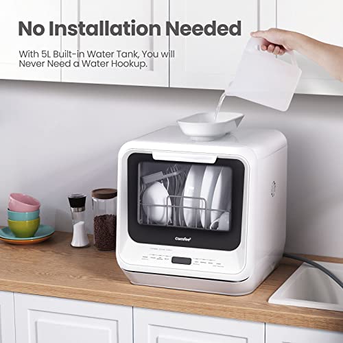 Portable Dishwasher Countertop with 5L Built