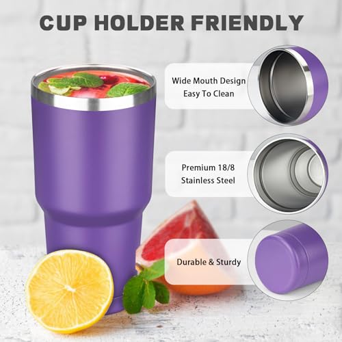 30 oz Tumbler with Lids and Straws