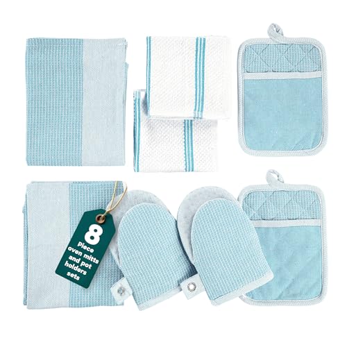 Oven Mitts and Pot Holders Sets (8 Count)