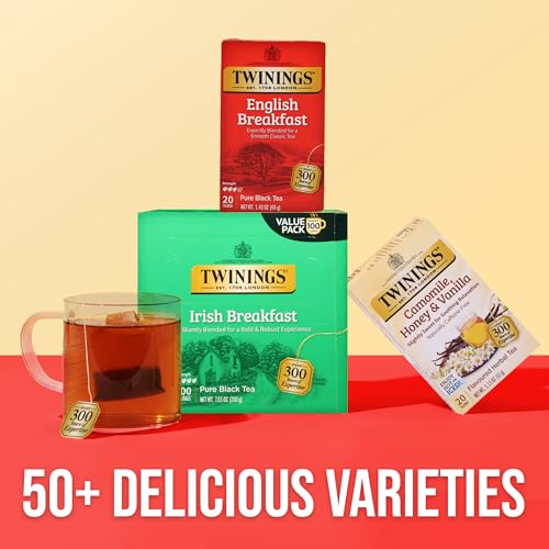 Irish Breakfast Black Tea Individually Wrapped Bags (100 Count)