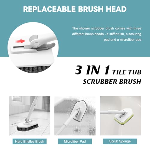 Shower Scrubber with Long Handle