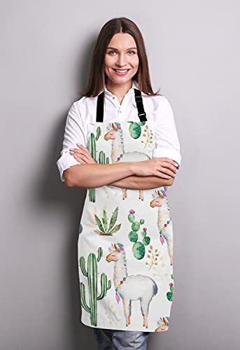 Llama Cacti Apron for Women and Men