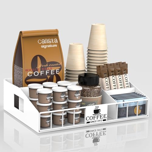 Metal Coffee Station Organizer for Countertop