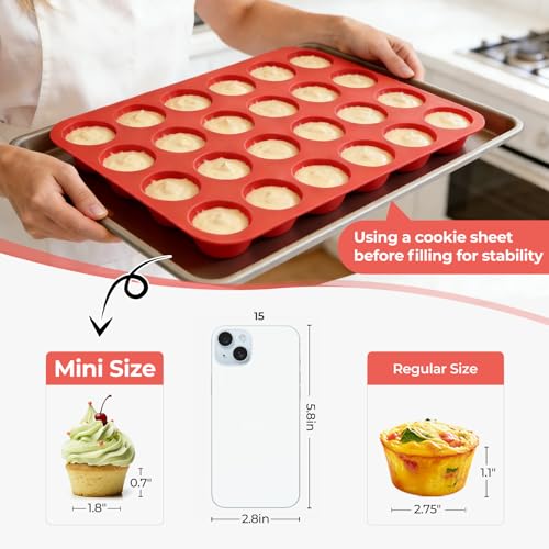 Silicone Mini Muffin Pan (2 Count)