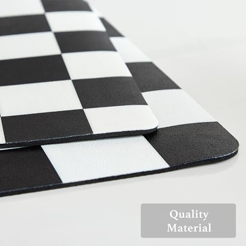 Checkered Dish Drying Mat for Kitchen Counter