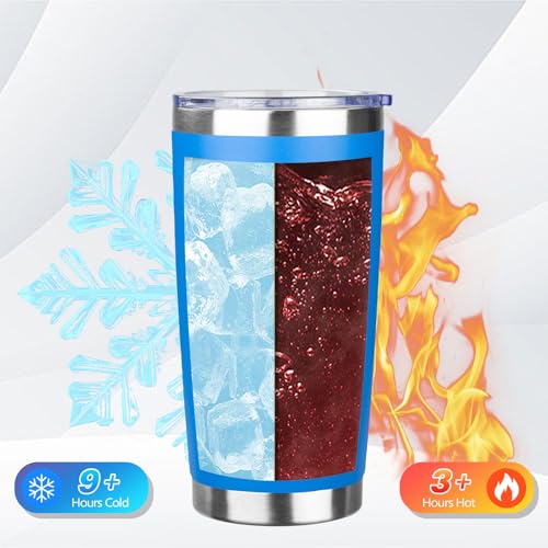 DIW 20oz Insulated Tumbler Travel Coffee Mug with Lid Straw