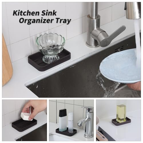 Silicone Kitchen Sink Organizer Tray for Multiple Usage