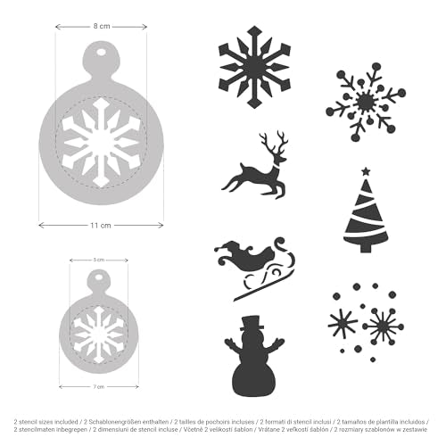 Coffee Stencils and Cookies Decoration 14Pcs 2.8”x2.8” and 4.3”x4.3”