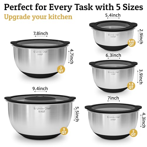 Mixing Bowls with Lids Set (8 Count)