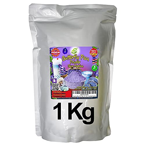 Blue Matcha Butterfly Pea Powder 35.2 Oz or 1 Kg (35.2 Ounce)