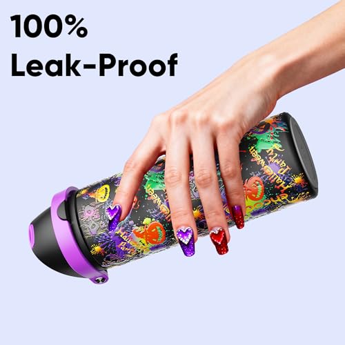 Insulated Water Bottle with Straw