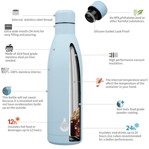 25 oz Insulated Stainless Steel Water Bottle