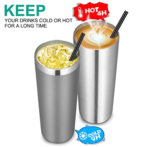 Stainless Steel Tumblers Bulk 6 Pack (6 Count)