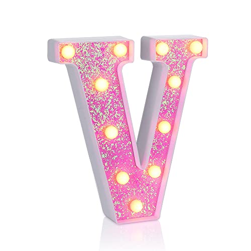 Pink Light up Letters (4.2329 Ounce)