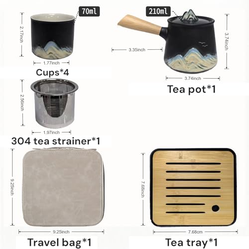 Portable Chinese Tea Set with Carry Bag