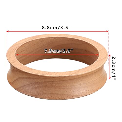 Pack of 3 Wooden Sphere Holder Display Stand for Crystal Sport Ball