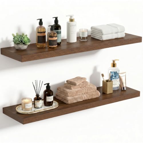 10 Inch Deep Floating Shelves 30x10” Set of 2 (2 Count)