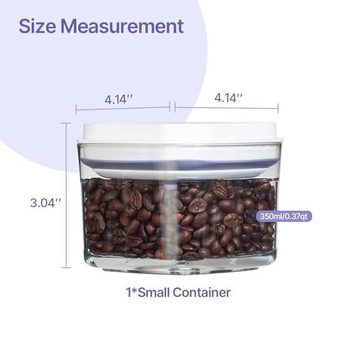 Food Airtight Containers storage with Lids One Button Open (8.8185 Ounce)