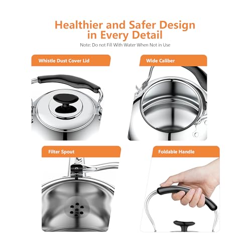 2L Whistling Stovetop Tea Kettle