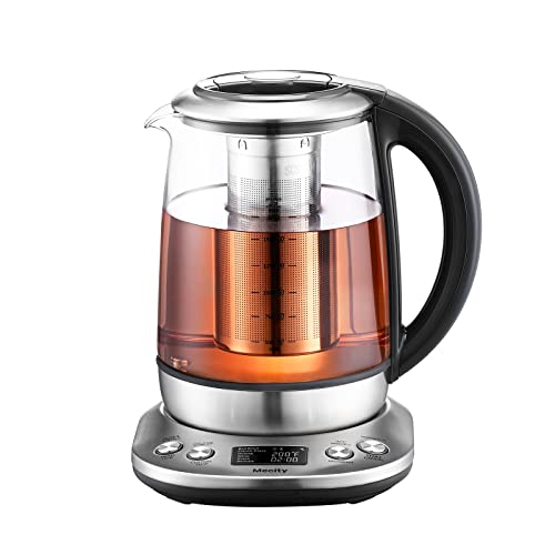 Electric Tea Kettle Borosilicate Glass Tea Maker With Temperature Control and Infuser