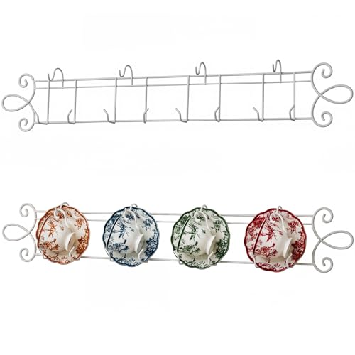 2 Pcs Tea Cup & Saucer Display Rack Stands (2 Count)