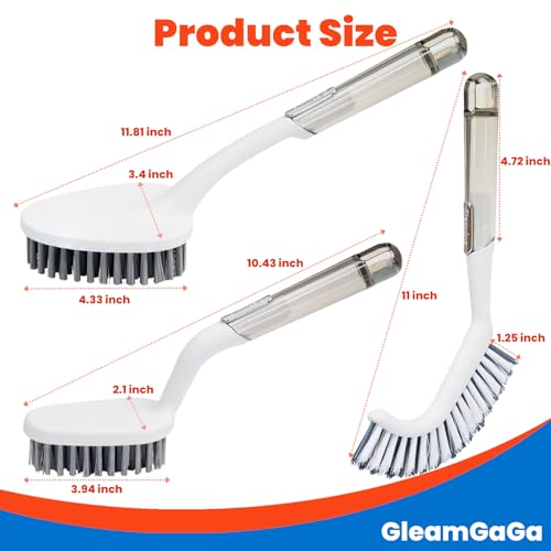 3 Pack Shower Brush for Cleaning (3 Count)