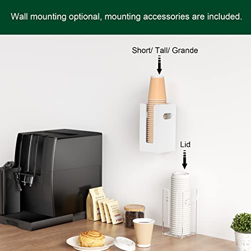 Disposable Coffee Cup Dispenser with Handles