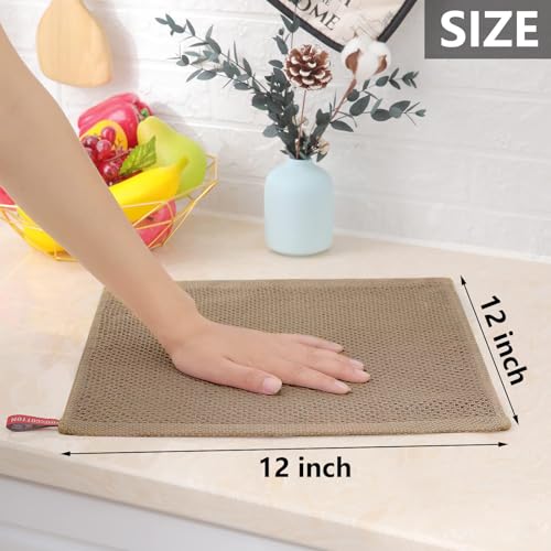 100% Cotton Waffle Weave Kitchen Dish Cloths 6 (6 Count)