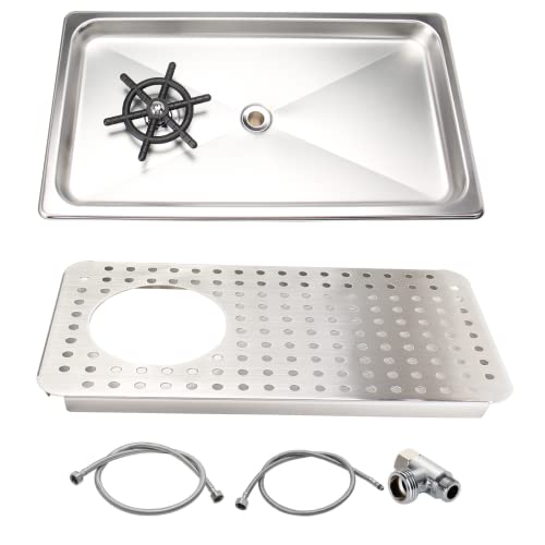 Glass Rinser Stainless Steel Espresso Cup Pitcher Rinser Sink with Spray