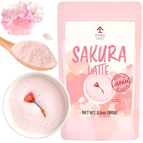Japanese Sakura Latte Powder Cherry Blossom Mix 3.5oz (3.5 Ounce)