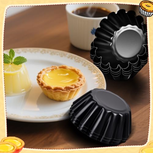 16 Pcs Egg Tart Molds 2.6 Inch Non (16 Count)