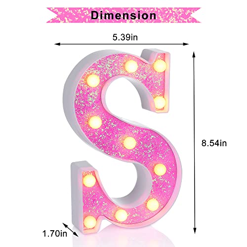 Pink Light up Letters (4.2329 Ounce)
