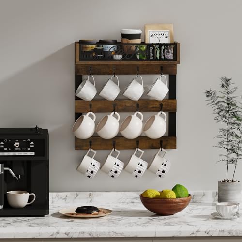 Coffee Cup Holder Wall Mounted