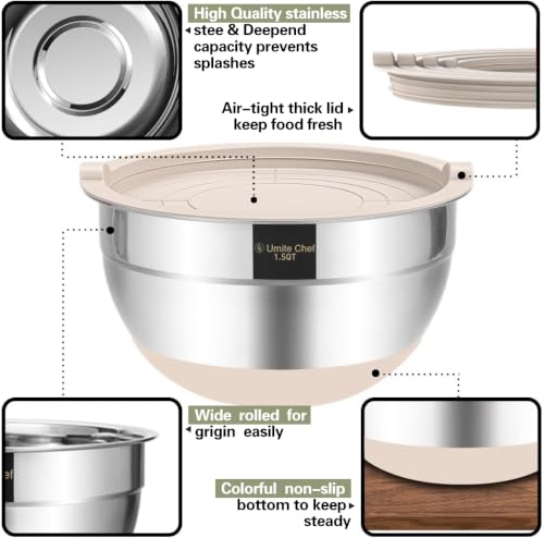 Mixing Bowls with Airtight Lids