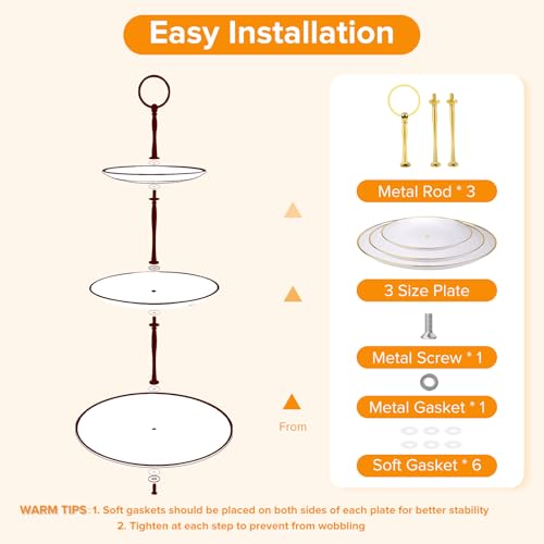 3 Tier Cupcake Stand Tower (18 Count)
