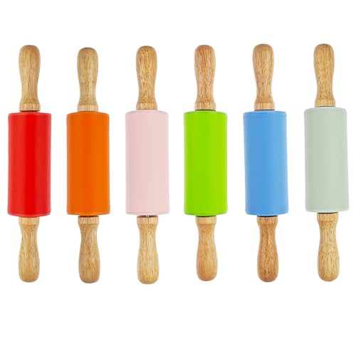 6 Pack Small Rolling Pin for Kids