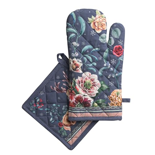 100% Cotton Oven Mitt & Pot Holder Set (2 Count)