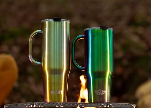 Beast 50 oz Tumbler with Handle Stainless Steel Vacuum Insulated Coffee Ice Cup Double Wall Travel Flask