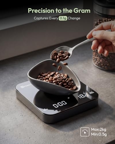 S2 Espresso Coffee Scale with Timer 0.1g Precision Shot Scale