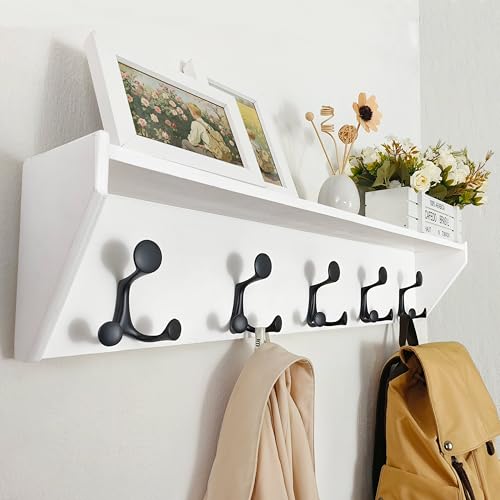 Wall Shelf with Hooks