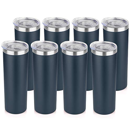 20 oz Skinny Tumblers Bulk Set (8 Count)
