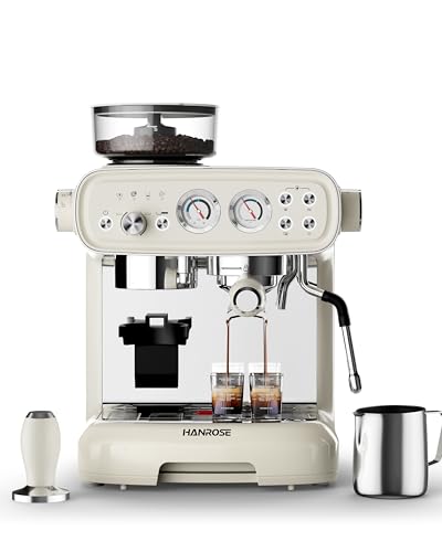 Espresso Machine with Grinder and Milk Frother