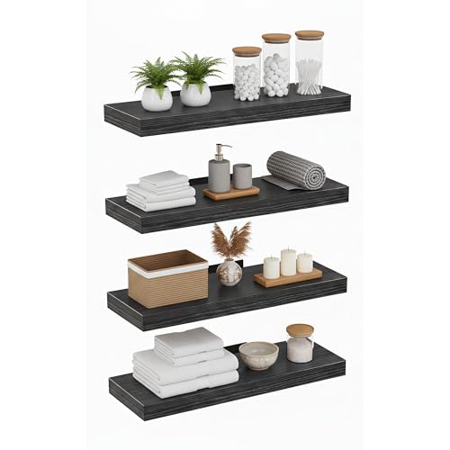 Floating Wall Shelves (4 Count)