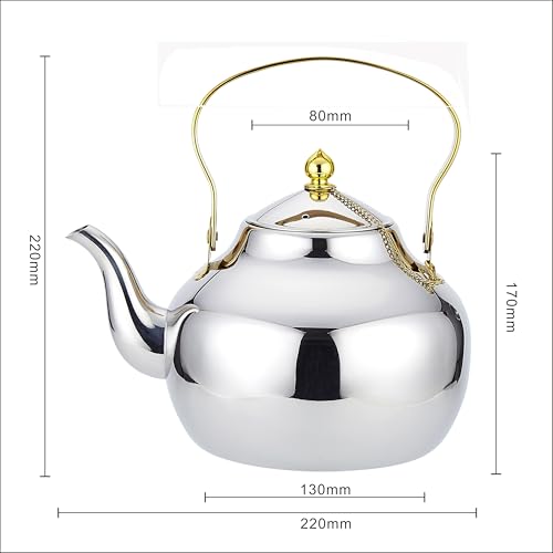 2.1 Quart Stainless Steel Teapot With Infuser