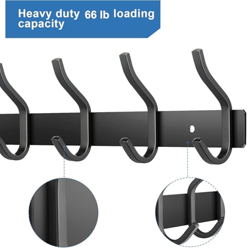 2 Pack Coat Rack Wall Mount (2 Count)